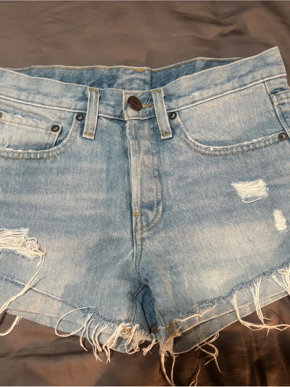 Distressed Denim Shorts H&M, BDG